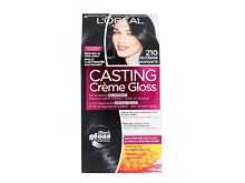 Barva na vlasy L'Oréal Paris Casting Creme Gloss 48 ml 210 Blue Black poškozená krabička