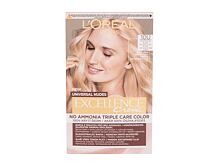 Barva na vlasy L'Oréal Paris Excellence Creme Triple Protection No Ammonia 48 ml 10U Lightest Blond poškozená krabička