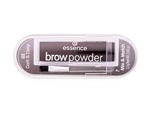 Pudr na obočí Essence Brow Powder Set 2,3 g 02 Dark & Deep