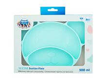 Nádobí Canpol babies Silicone Suction Plate Turquoise 500 ml