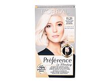 Barva na vlasy L'Oréal Paris Préférence Le Blonding 1 ks 11.21 Ultra Light Cold Pearl Blonde poškozená krabička