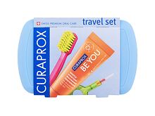 Klasický zubní kartáček Curaprox Travel Set Blue 1 ks