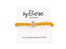 Gumička na vlasy By Eloise London Metallic Gold Quatrefoil Turmeric Yellow 1 ks