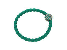 Gumička na vlasy By Eloise London Bling Charms Disco Ball Emerald Green 1 ks