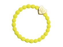 Gumička na vlasy By Eloise London Gold Heart 1 ks Sunshine Yellow