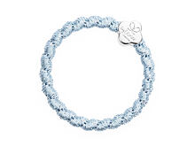 Gumička na vlasy By Eloise London Woven Silver Quatrefoil 1 ks Faded Denim