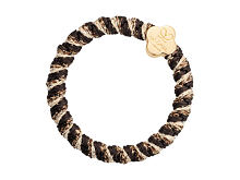 Gumička na vlasy By Eloise London Woven Gold Quatrefoil 1 ks Golden Graphite