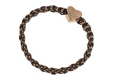 Gumička na vlasy By Eloise London Metallic Gold Heart 1 ks Candy