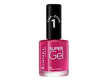 Lak na nehty Rimmel London Super Gel STEP1 12 ml 025 Urban Purple
