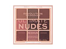 Oční stín Makeup Revolution London Ultimate Nudes 8,1 g Medium