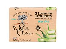 Tuhé mýdlo Le Petit Olivier Aloe Vera Extra Mild Soap 200 g