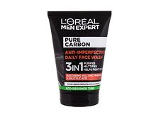 Čisticí gel L'Oréal Paris Men Expert Pure Carbon Anti-Imperfection 3in1 100 ml
