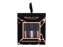 Lesk na rty Makeup Revolution London Shimmer Bomb Trio 2 ml Distortion Kazeta