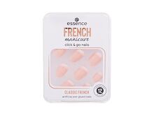 Umělé nehty Essence French Manicure Click & Go Nails 12 ks 01 Classic French