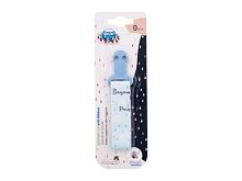 Klip na dudlík Canpol babies Bonjour Paris Soother Clip With Ribbon Blue 1 ks