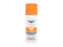 Opalovací přípravek na obličej Eucerin Sun Oil Control Tinted Dry Touch Sun Gel-Cream SPF50+ 50 ml Medium