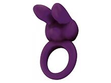 Erekční kroužek ToyJoy Eos The Rabbit C-Ring Purple 1 ks