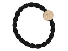 Gumička na vlasy By Eloise London Letter Charms Z 1 ks Black