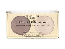 Konturovací paletka Makeup Revolution London Revolution PRO Sculpt And Glow 4 g Savanna Nights