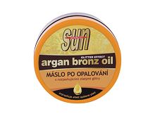 Přípravek po opalování Vivaco Sun Argan Bronz Oil Glitter Aftersun Butter 200 ml