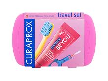 Klasický zubní kartáček Curaprox Travel Set Pink 1 ks