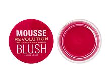 Tvářenka Makeup Revolution London Mousse Blush 6 g Juicy Fuchsia Pink