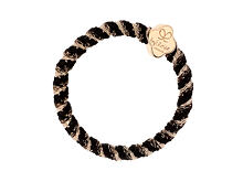 Gumička na vlasy By Eloise London Woven Gold Quatrefoil 1 ks Golden Graphite