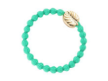 Gumička na vlasy By Eloise London Gold Palm Leaf 1 ks Jungle Green