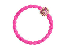 Gumička na vlasy By Eloise London Bling Charms Disco Ball 1 ks Fuchsia