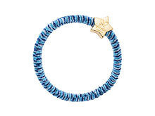 Gumička na vlasy By Eloise London Velvet Gold Star 1 ks Indigo