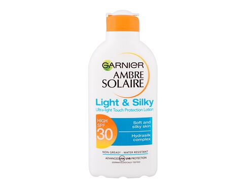Opalovací přípravek na tělo Garnier Ambre Solaire Light & Silky SPF30 200 ml