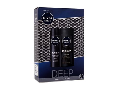 Sprchový gel Nivea Men Deep Revitalizing Duo 250 ml poškozená krabička Kazeta