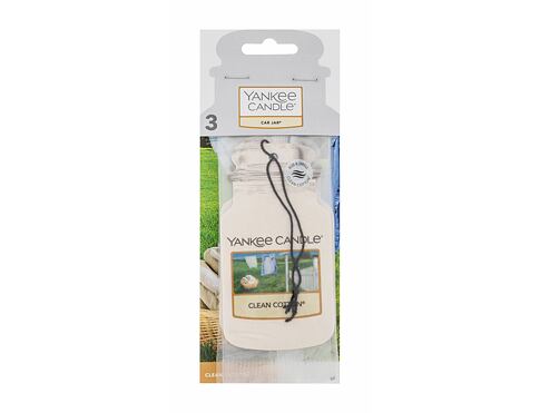 Vůně do auta Yankee Candle Clean Cotton Car Jar 3 ks