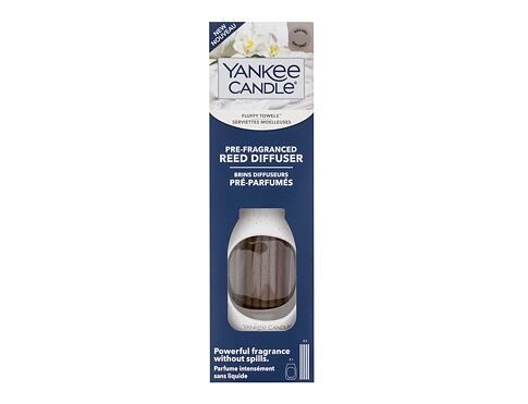 Bytový sprej a difuzér Yankee Candle Fluffy Towels Pre-Fragranced Reed Diffuser 1 ks poškozená krabička