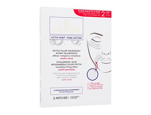 Pleťová maska Collistar Pure Actives (Attivi Puri) Hyaluronic Acid Filler Patch 2 ks poškozená krabička