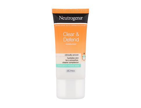 Denní pleťový krém Neutrogena Clear & Defend Moisturizer 50 ml poškozená krabička