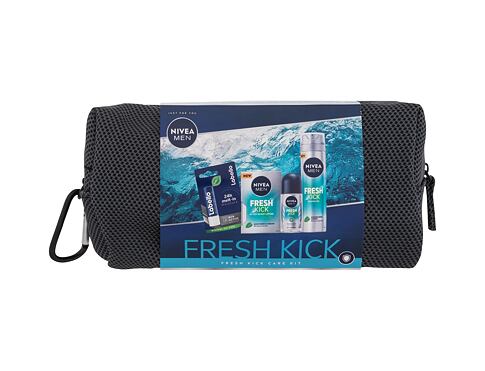 Voda po holení Nivea Men Fresh Kick Care Kit 100 ml poškozený obal Kazeta