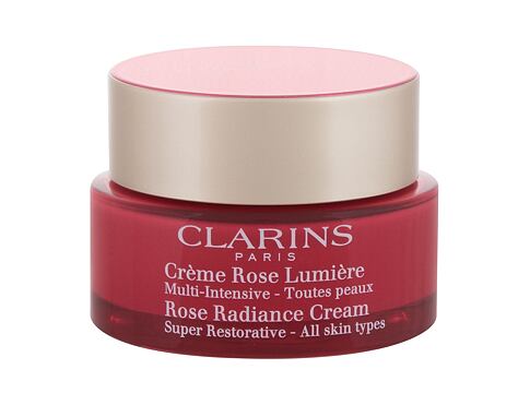 Denní pleťový krém Clarins Rose Radiance 50 ml poškozená krabička