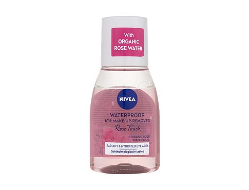 Odličovač očí Nivea Rose Touch Waterproof Eye Make-Up Remover 100 ml