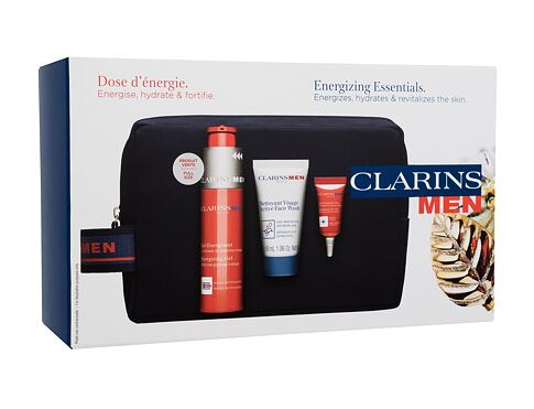 Pleťový gel Clarins Men Energizing Essentials 50 ml poškozená krabička Kazeta