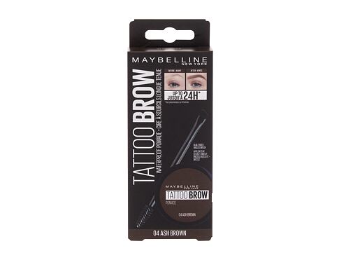 Gel a pomáda na obočí Maybelline Tattoo Brow Lasting Color Pomade 4 g 04 Ash Brown poškozená krabička