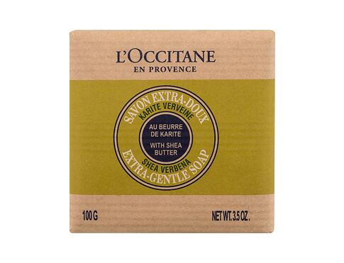 Tuhé mýdlo L'Occitane Shea Butter Verbena Extra-Gentle Soap 100 g