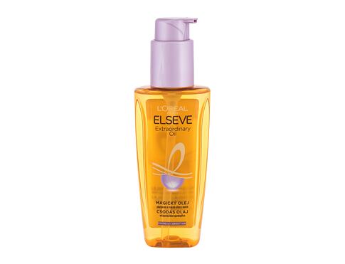 Olej na vlasy L'Oréal Paris Elseve Extraordinary Oil Fine Hair 100 ml poškozený flakon