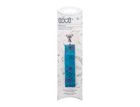 Klip na dudlík LOVI Wild Soul Soother Clip With Ribbon 1 ks