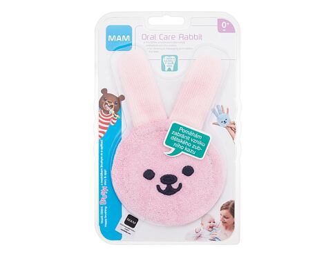 Klasický zubní kartáček MAM Oral Care Rabbit 0m+ Pink 1 ks