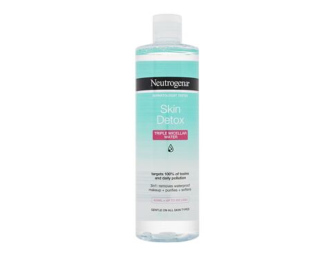 Micelární voda Neutrogena Skin Detox Triple Micellar Water 400 ml poškozený flakon