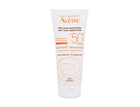 Opalovací přípravek na tělo Avene Sun Mineral Milk SPF50+ 100 ml poškozená krabička