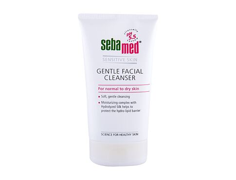 Čisticí gel SebaMed Sensitive Skin Gentle Facial Cleanser Normal Skin 150 ml poškozená krabička