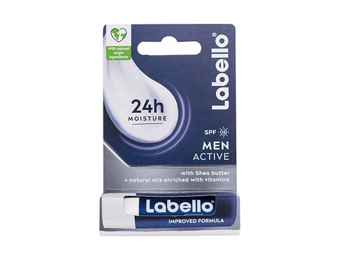 Balzám na rty Labello Men Active 24h Moisture Lip Balm SPF15 4,8 g