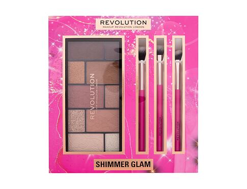 Oční stín Makeup Revolution London Shimmer Glam Eye Gift Set 27 g Kazeta